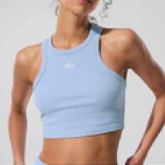ALO Yoga Tops - LIKE NEW- Alo Aspire Tank in Seashell Blue (S)
